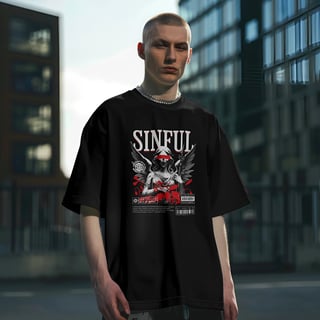 Nome do produto Camiseta Oversized Sinful Angel