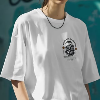 Nome do produto Camiseta Oversized White Snakes