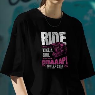 Nome do produto Camiseta Oversized Motocross Ride
