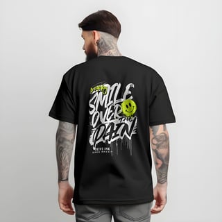Nome do produto Camiseta Oversized Smile Over The Pain