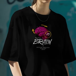 Nome do produto Camiseta Oversized Use Your Brain