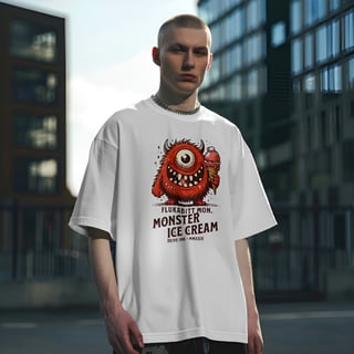 Nome do produto Camiseta Oversized Monster Ice Cream