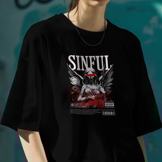 Nome do produto Camiseta Oversized Sinful Angel