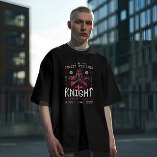 Nome do produto Camiseta Oversized Skull Knight
