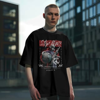 Nome do produto Camiseta Oversized Stop War