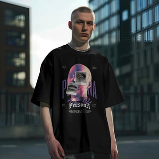 Nome do produto Camiseta Oversized Face Abstract