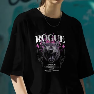 Nome do produto Camiseta Oversized Wolf Rogue
