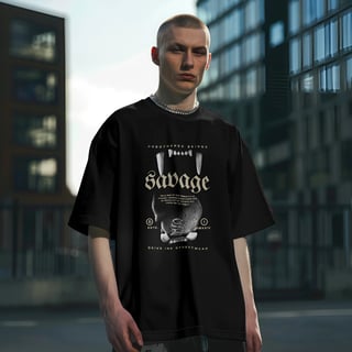 Nome do produto Camiseta Oversized Savage