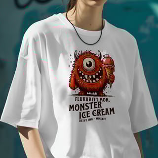 Nome do produto Camiseta Oversized Monster Ice Cream
