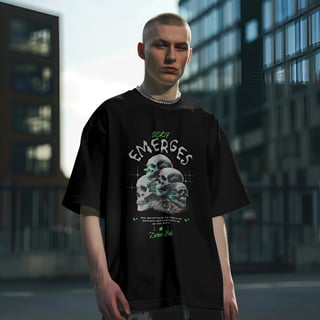 Nome do produto Camiseta Oversized Skull Self Emerges