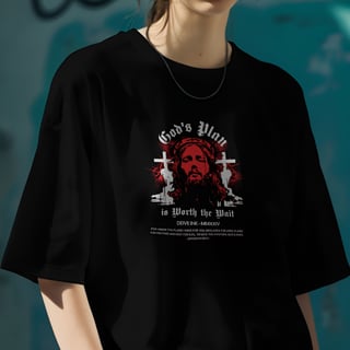 Nome do produto Camiseta Oversized Jesus Cristo