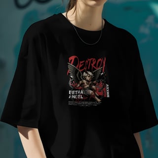 Nome do produto Camiseta Overtsized Angel Destroy