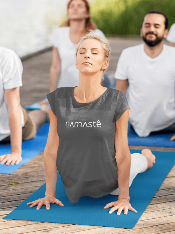 Camiseta Estonada Baby Long Namastê