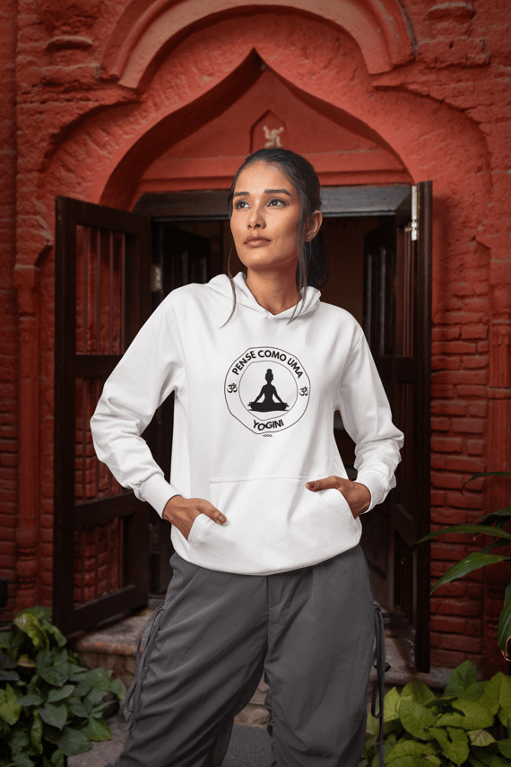 Moletom Canguru Pense como uma Yogini
