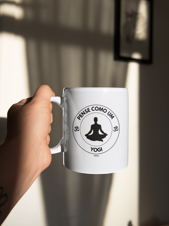 Caneca Pense como um Yogi