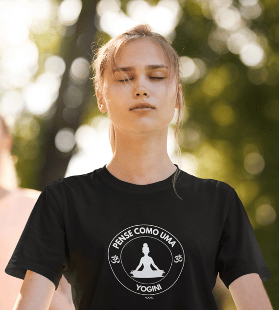 Camiseta Baby Long Prime Pense como uma Yogini