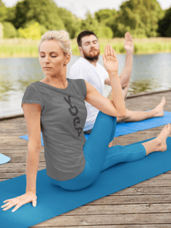 Camiseta Baby Long estonada Yoga