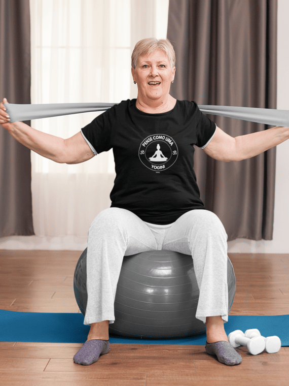 Camiseta Plus Size Pense como uma Yogini