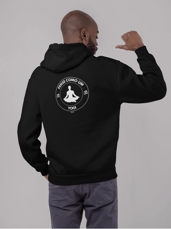 Moletom com zíper Pense como um Yogi