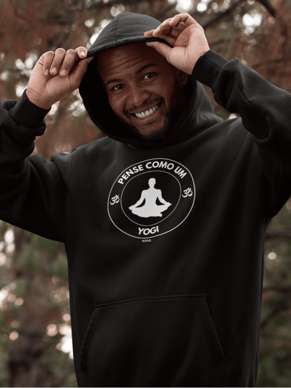 Moletom canguru Pense como um Yogi