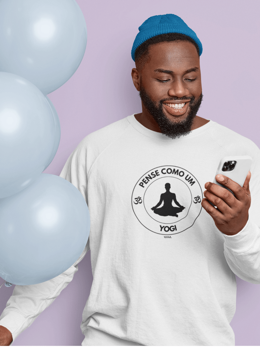 Nome do produto: Moletom Pense como um Yogi