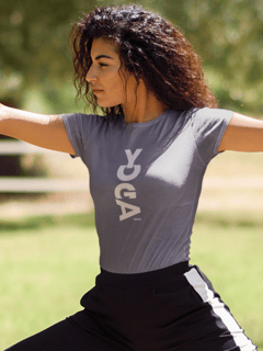Camiseta Baby Long estonada Yoga