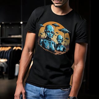 Camiseta Unisex Sci Fi A transição #3