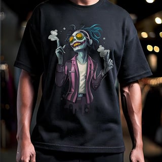 Camiseta Oversized Street Art Coringa