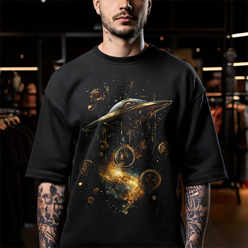 Camiseta Oversized Sci-Fi #1