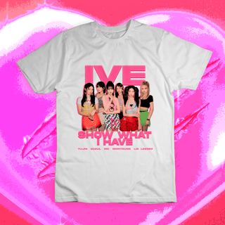 Nome do produto Camiseta 'IVE - SHOW WHAT I HAVE TOUR'