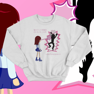 Nome do produto Moletom Blusão 'school flirting game'