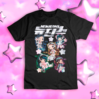 Nome do produto Camiseta 'NEWJEANS -  BABY WEVERSE'
