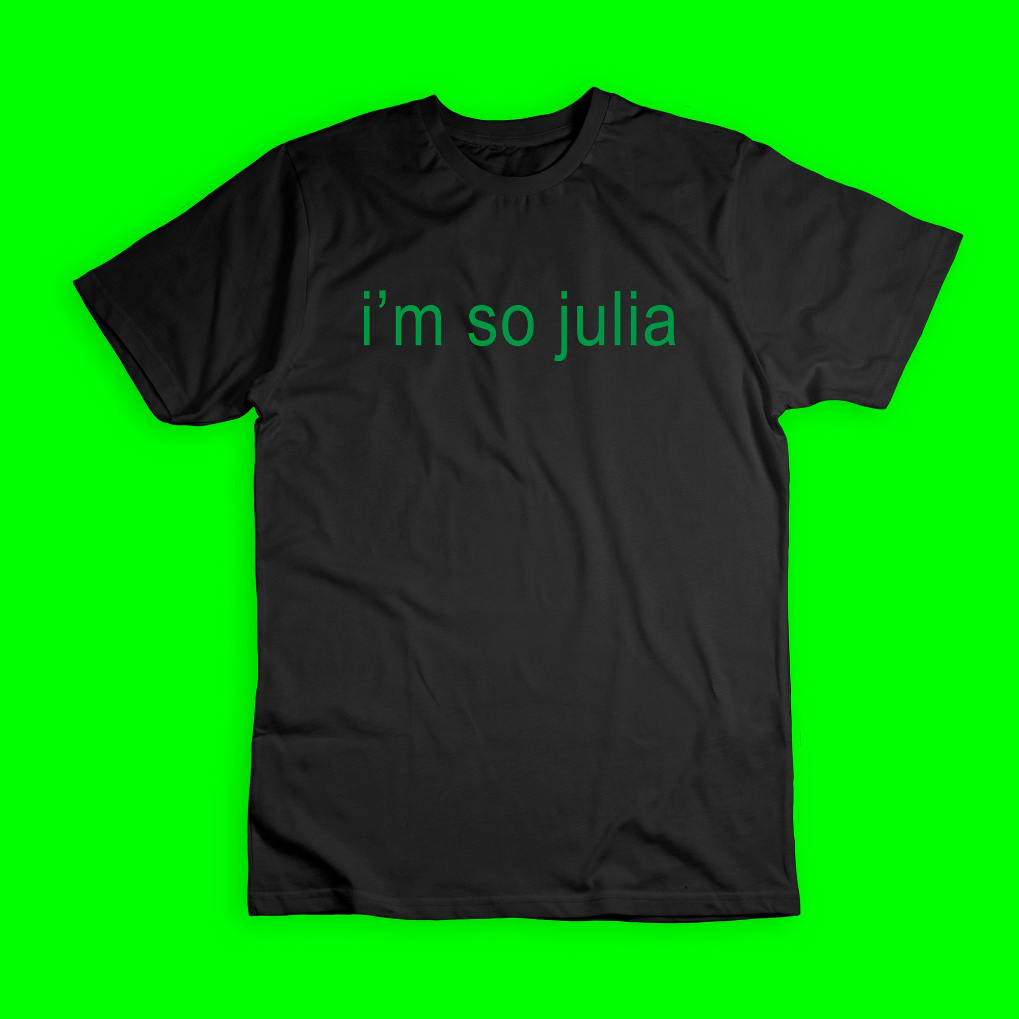 Camiseta Preta 'CHALRI XCX - I'M SO JULIA'