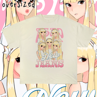 Nome do produto Camiseta Oversized 'NEWJEANS - ASAP (Versão Anime)'