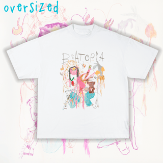 Nome do produto Camiseta Oversized 'BEABADOBEE - BEATOPIA'