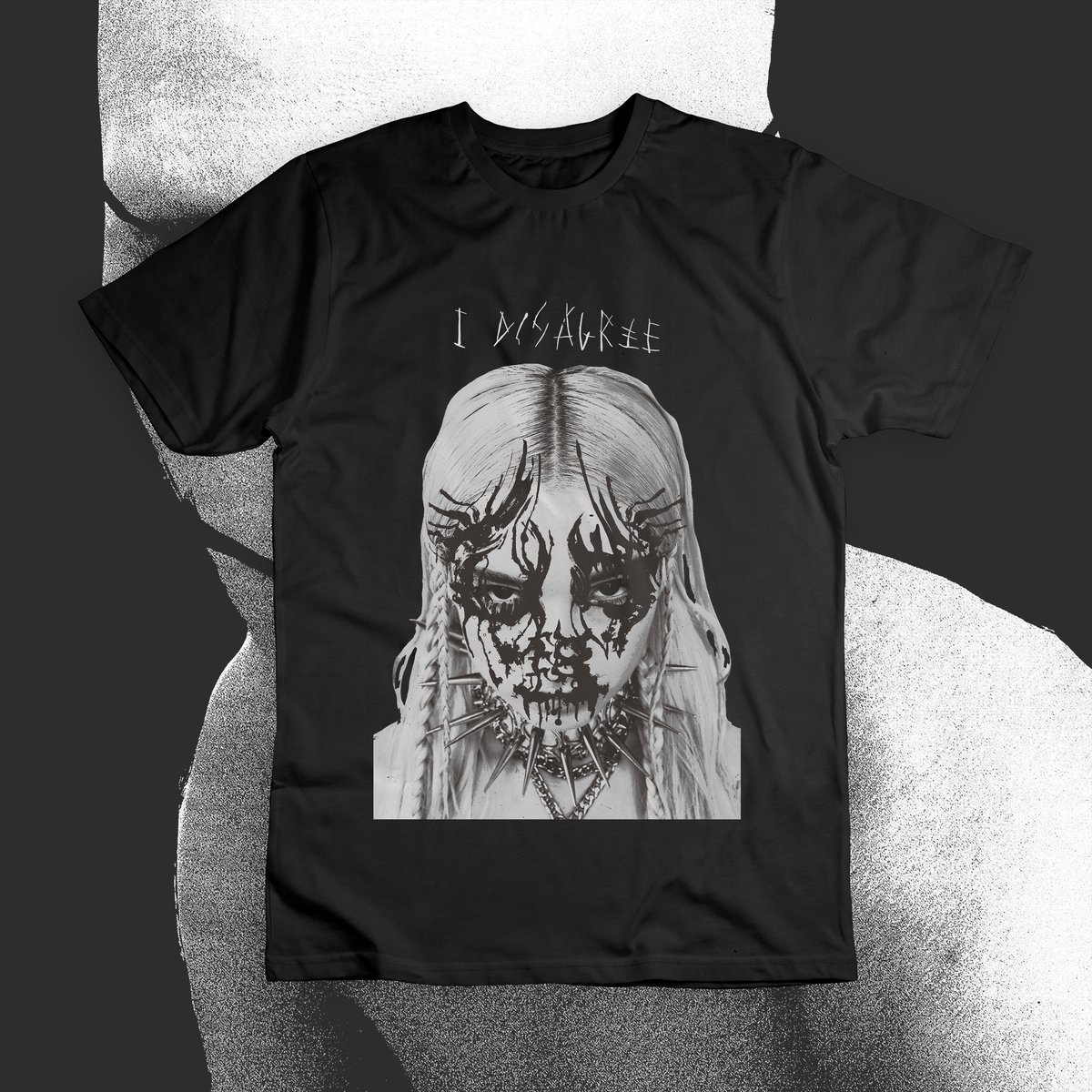Nome do produto: Camiseta Preta \'POPPY - I DISAGREE\'
