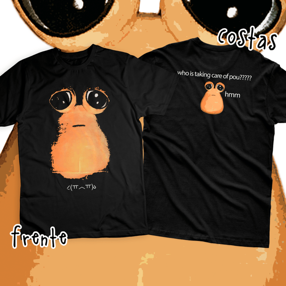 Camiseta Frente e Costas 'pou'