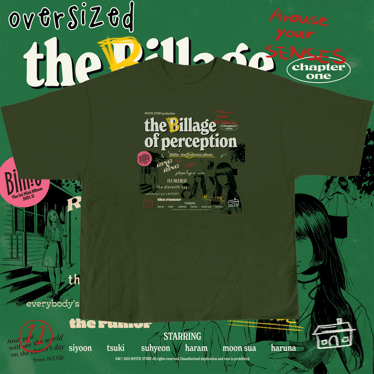 Nome do produto: Camiseta Oversized \'BILLLIE - THE BILLAGE OF PERCEPTION (1)\'