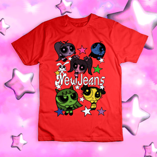 Nome do produto Camiseta 'NEWJEANS - SUPERPODEROSAS'
