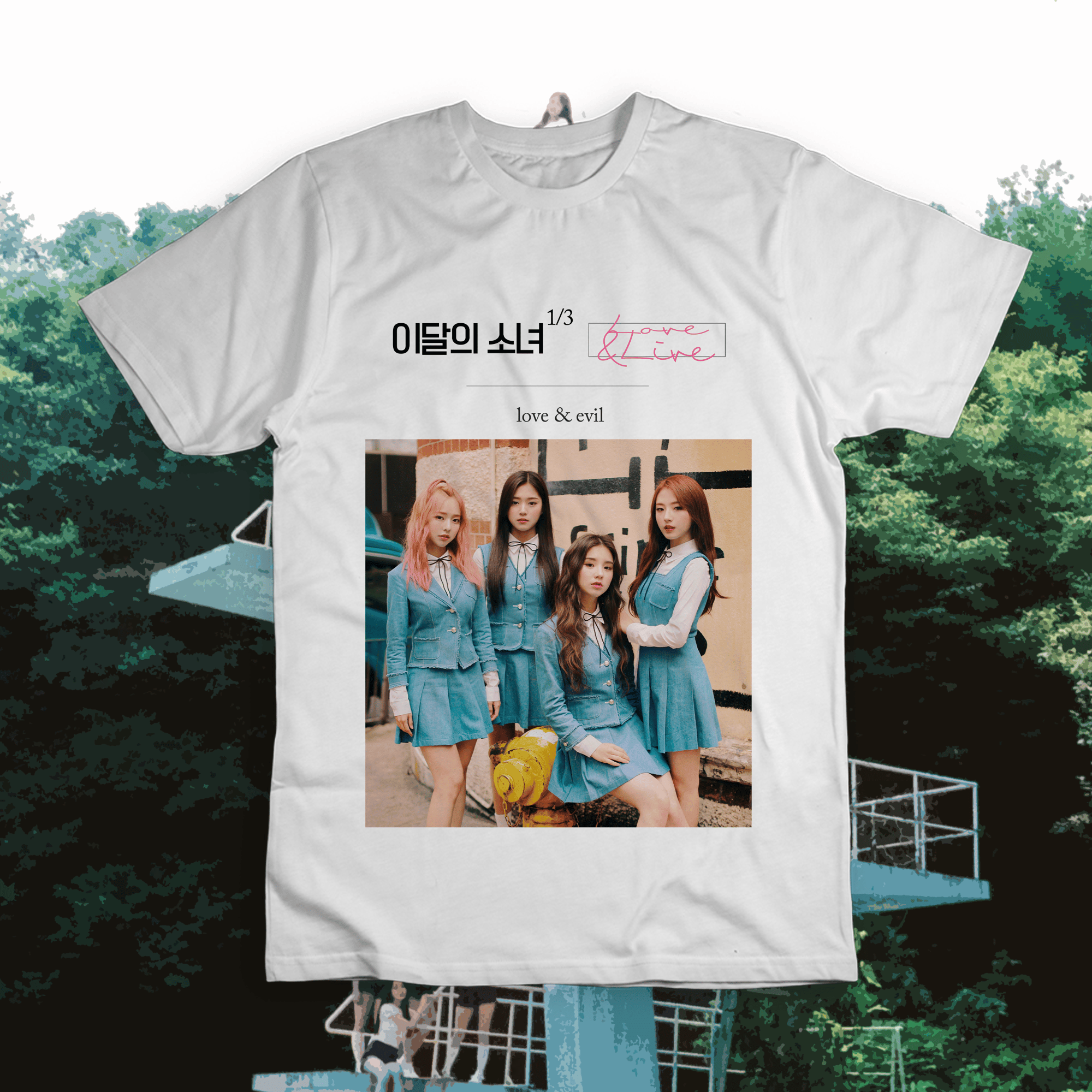 Camiseta 'LOONA 1/3 - LOVE & LIVE/EVIL'