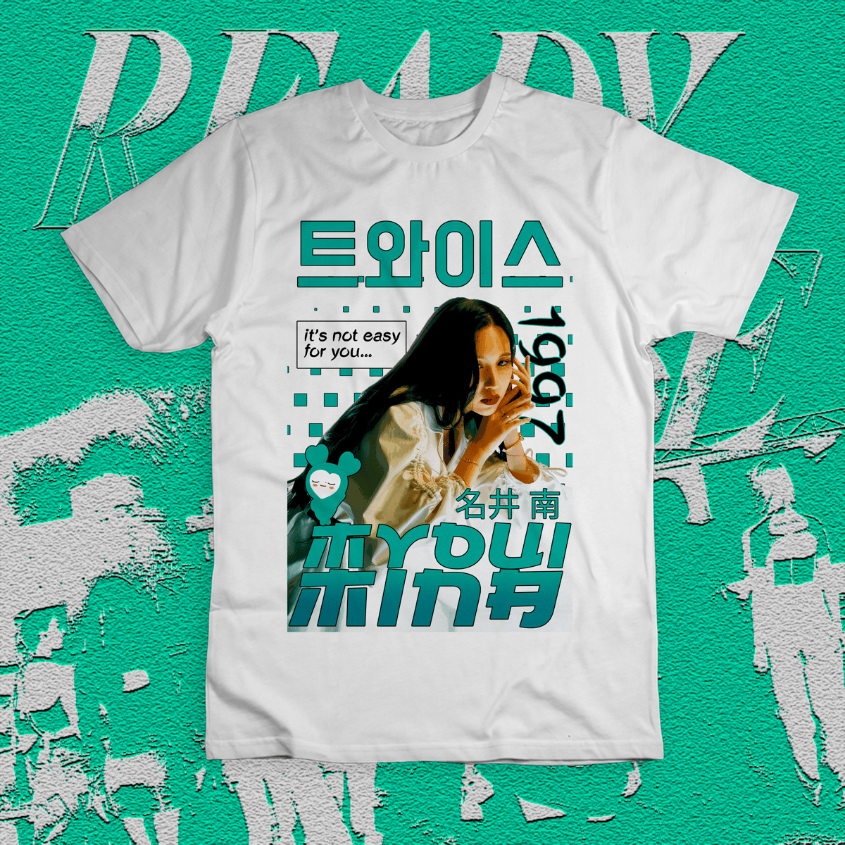 Nome do produto: Camiseta \'MYOUI MINA (Twice)\'