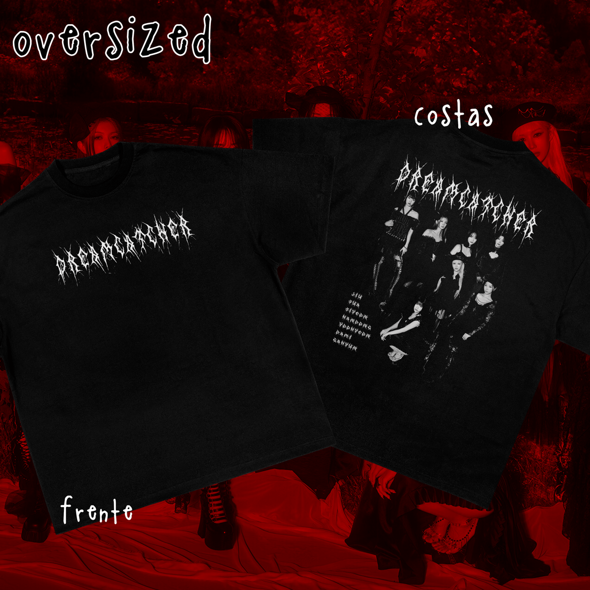 Nome do produto: Camiseta Oversized Frente e Costas \'DREAMCATCHER\'