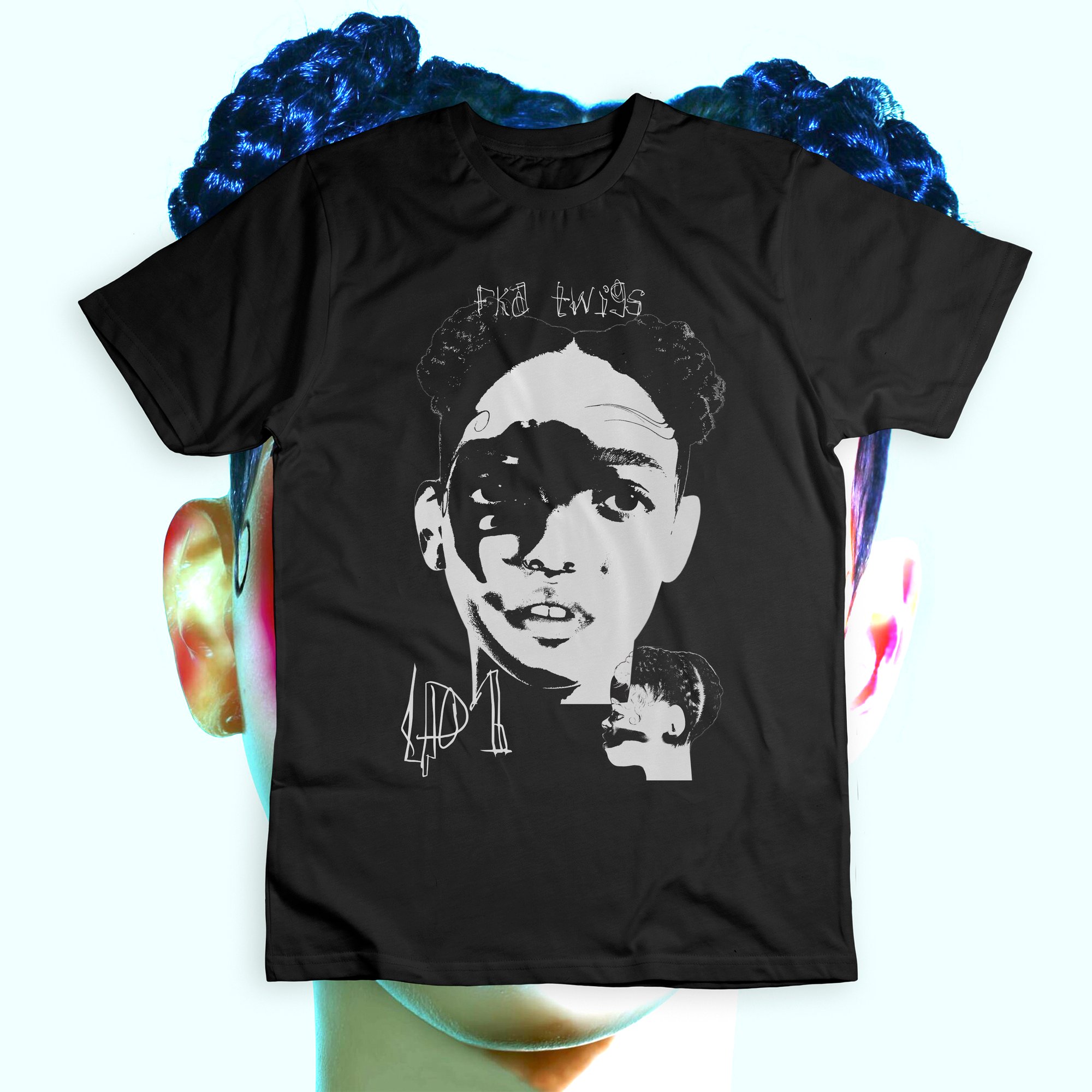 Camiseta Preta 'FKA TWIGS - LP1'