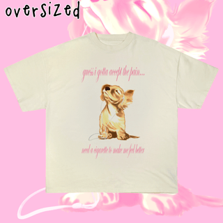 Nome do produto Camiseta Oversized 'HEADPHONES ON' (Addison Rae)'