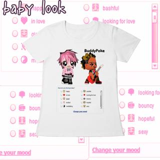 Nome do produto Baby Look 'BuddyPoke'