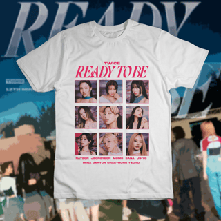 Nome do produto Camiseta 'TWICE - READY TO BE'