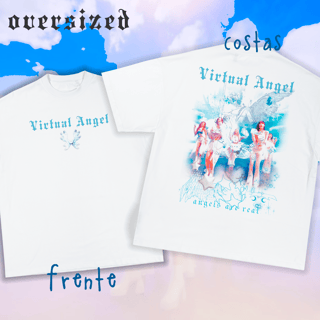 Nome do produto Camiseta Oversized Frente e Costas 'ARTMS - VIRTUAL ANGEL'