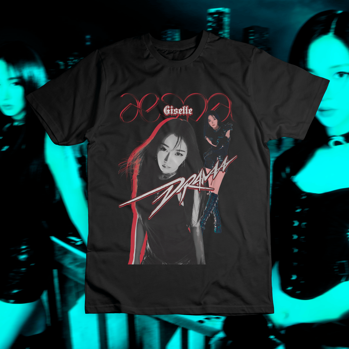 Nome do produto: Camiseta \'GISELLE - DRAMA (AESPA)\'