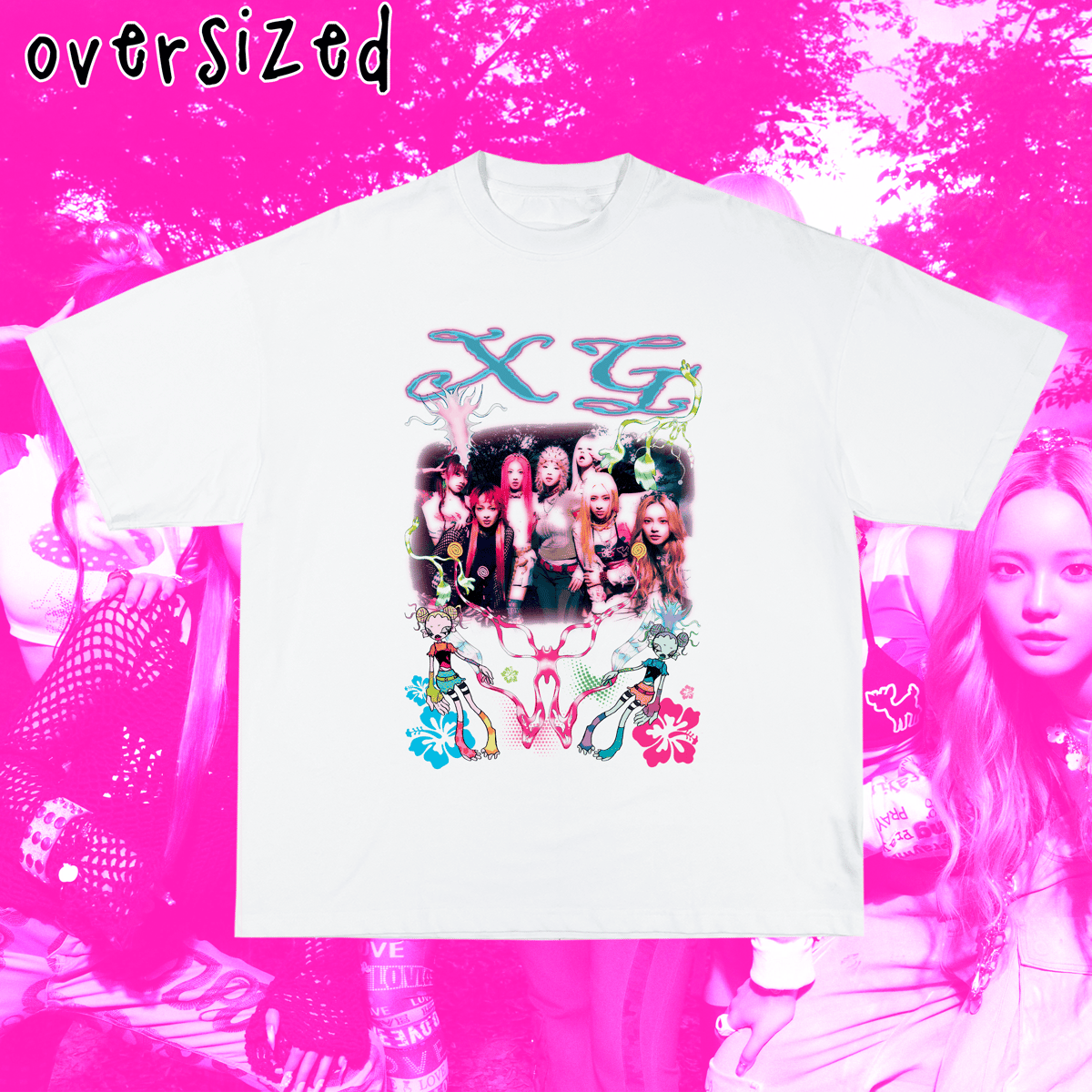 Nome do produto: Camiseta Oversized \'XG\'