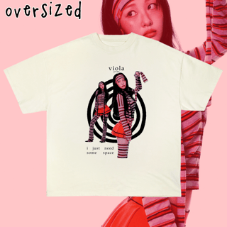 Nome do produto Camiseta Oversized 'YVES - VIOLA'